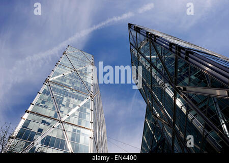 Broadgate Tower, architettura moderna in Broadgate zona, la città di Londra, Regno Unito Foto Stock