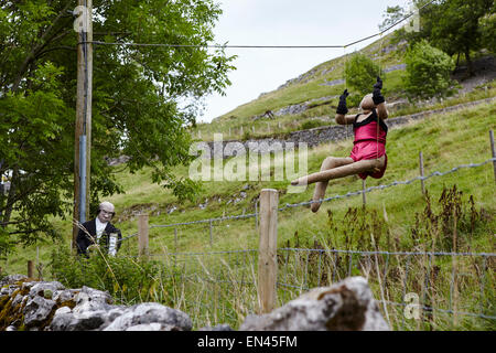 Kettlewell spaventapasseri festival Foto Stock