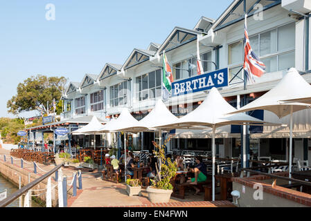 Bertha del ristorante, centro di banchina, Città di Simon (Simonstad), Cape Peninsula, Provincia del Capo occidentale, Repubblica del Sud Africa Foto Stock