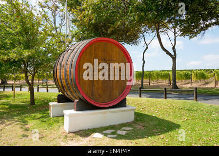 Ingresso segno, Groot Constantia Wine Estate, Constantia, Cape Town, Provincia del Capo occidentale, Repubblica del Sud Africa Foto Stock