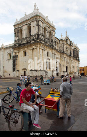 Leon's Cathedral, Nicaragua Foto Stock