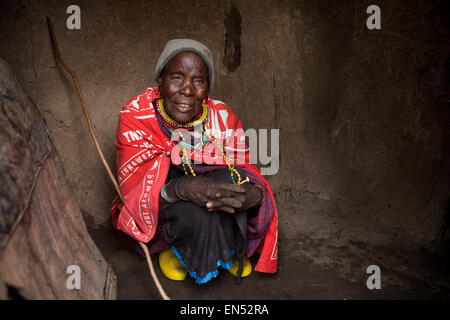 Samburu tribù nel nord del Kenya Foto Stock