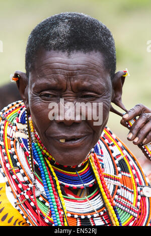 Samburu tribù nel nord del Kenya Foto Stock