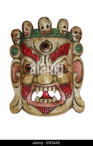 Il Tibetano Mahakala maschera cranio Foto Stock