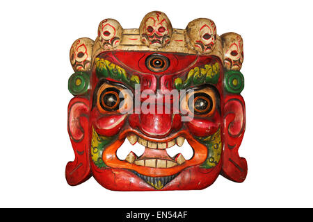 Il Tibetano Mahakala maschera cranio Foto Stock