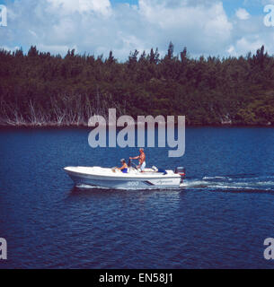 Die Landschaft der Everglades, Florida, Stati Uniti d'America 1980er Jahre. Paesaggio delle Everglades, Florida, Stati Uniti d'America degli anni ottanta. Foto Stock