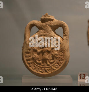 Arte romana. Dei primi cristiani. Allegoria di Cristo come Buon Pastore. In terracotta. 4a-6a c. Annuncio. Museo del Vaticano. Foto Stock