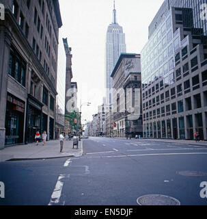 Das Empire State Building, New York New York, Stati Uniti d'America 1980er Jahre. L'Empire State Building, New York New York, Stati Uniti d'America 19 Foto Stock