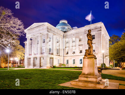 Raleigh, North Carolina, Stati Uniti d'America lo State Capitol Building. Foto Stock