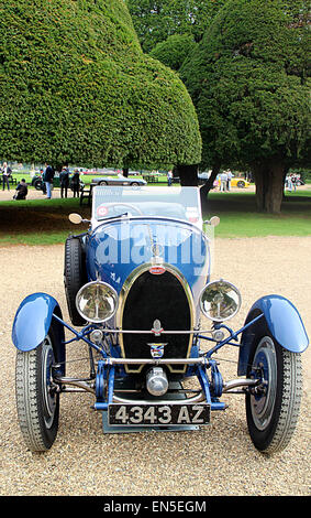 1927 Bugatti 43 Grand Sport al Concours di eleganza 2014 Hampton Court Palace Foto Stock