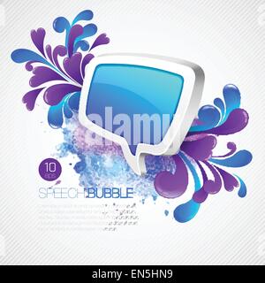 Discorso bolla e pattern di vorticazione. Illustrazione Vettoriale Illustrazione Vettoriale