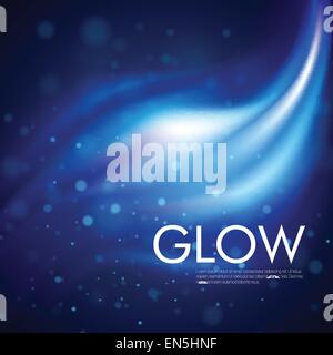 Vettore di luce blu brillante EPS di sfondo 10 Illustrazione Vettoriale