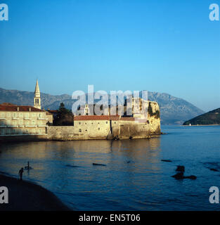 Urlaub in Budva in Montenegro, Dalmatien, Jugoslawien 1970er Jahre. Vacanza in Budva Montenegro, Dalmazia, Iugoslavia degli anni settanta. Foto Stock