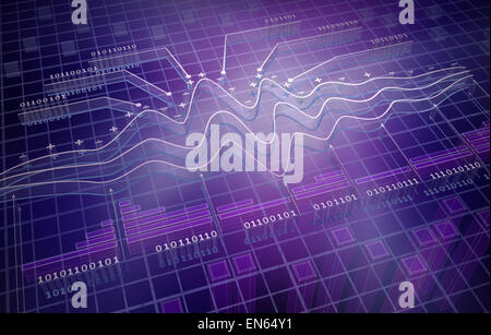 Esso analytics, 3D sfondo Foto Stock