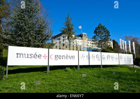 Presso il Museo Internazionale della Croce Rossa e della Mezzaluna Rossa di Ginevra, Svizzera Foto Stock