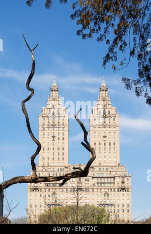 Il San Remo building, visto da Central Park, Manhattan NYC, STATI UNITI D'AMERICA Foto Stock