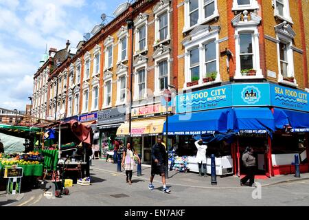 Mercato di Brixton, Brixton, London, England, Regno Unito Foto Stock