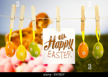 Immagine composita di felice Pasqua graphic Foto Stock