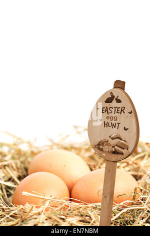 Immagine composita di uovo di pasqua segno di suoneria Foto Stock