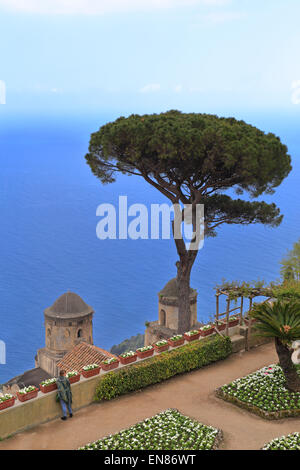 Villa Giardini Rufolo Ravello Costiera Amalfitana Italia Foto Stock