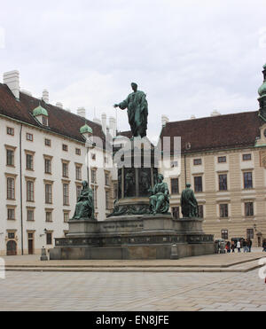 L'imperatore Francesco secondo - Statua - Palazzo di Hofburg Foto Stock