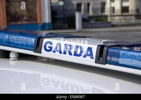 Garda irish pattuglia di polizia Sligo, Repubblica di Irlanda Foto Stock