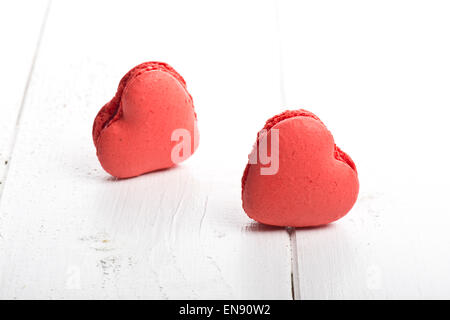 Deliziosi a forma di cuore fatti a mano i cookie per amore stagione Foto Stock