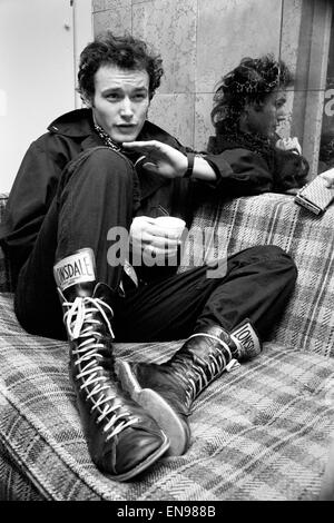 Adam Ant al Palladium, Hollywood, Los Angeles, Stati Uniti d'America. Dicembre 1982. Foto Stock