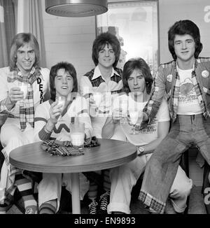 Bay City Rulli gruppo pop. Marzo 1975 Foto Stock