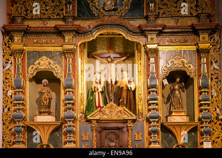 Interno della Cappella Ermita di San Francisco in Puerto de la Cruz, Tenerife, Isole Canarie, Spagna, Europa Foto Stock