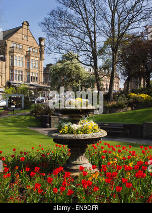 Betty's da giardini a Montpelier Hill nella primavera Harrogate North Yorkshire, Inghilterra Foto Stock