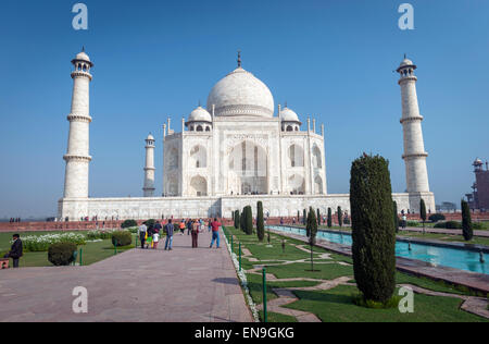 Il Taj Mahal, Agra, India Foto Stock