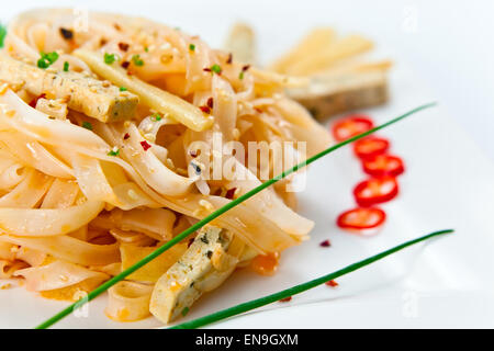 Formaggio con tofu noodles e di sesamo Foto Stock