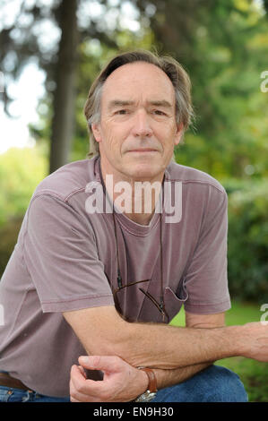 Mouans-Sartoux (sud-est della Francia), 2014/10/05: Jim Fergus frequentando il ventisettesimo Festival del libro Foto Stock