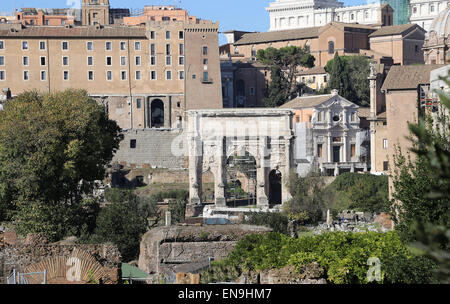 L'Italia. Roma. Il Foro Romano. Panoramica. Foto Stock