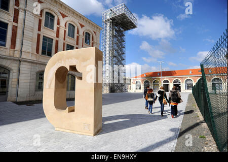 Saint-Etienne (Francia centrale), 2014/10/01: la "Cité du design' progetto Foto Stock