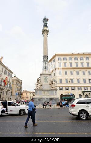 Colonna della Immacolata Concezione o la Colonna della Immacolata Roma, Italia. Foto Stock