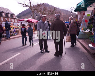 Marcillac in Aveyron department il francese della regione Midi-Pyrénées. Foto Stock