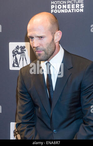 Attore Jason Statham assiste il pioniere per cena durante il 2015 CinemaCon di Las Vegas. Foto Stock