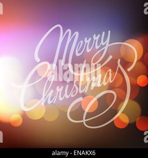 Buon Natale Lettering Design. Illustrazione Vettoriale. EPS 10 Illustrazione Vettoriale