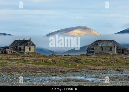 Villaggio di dubbia, Wrangel Island, Chuckchi Mare, Estremo Oriente Russo, Patrimonio Mondiale dell Unesco Foto Stock