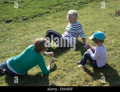 Tre generazioni Foto Stock