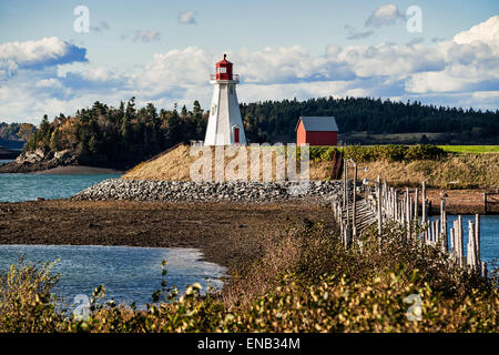 Mulholland faro, New Brunswick, Campobello, Canada Foto Stock