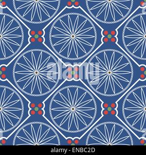 Cinese geometrica perfetta configurazione vettore. Per facile rendere seamless pattern appena trascinare tutti i gruppo nella barra di campioni e di utilizzarlo per il riempimento di tutti i contorni. Illustrazione Vettoriale