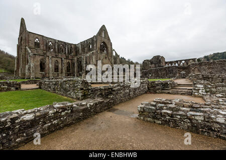 Tintern Abbey la seconda fondazione cistercense in Gran Bretagna Foto Stock