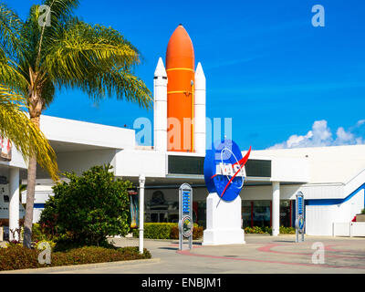 Kennedy Space Center di Cape Canaveral, in Florida, Stati Uniti d'America Foto Stock