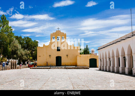 Chiesa principale a Cachi, Salta, Argentina. Foto Stock