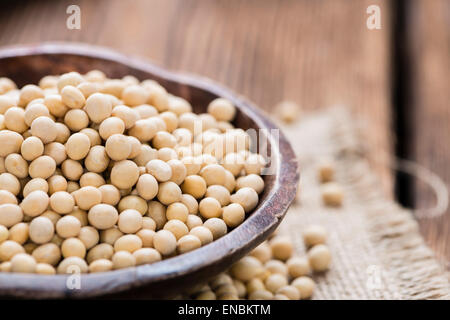 Porzione di fagioli di soia (dettagliate di close-up shot) Foto Stock