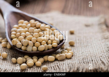 Porzione di fagioli di soia (dettagliate di close-up shot) Foto Stock