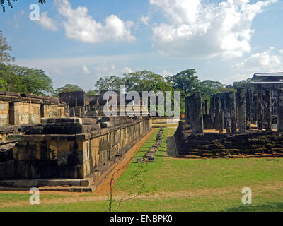 Vatadage, un quadrangolo Polonnaruwa, Sito Patrimonio Mondiale dell'UNESCO, Nord provincia centrale, Sri Lanka, Asia Foto Stock